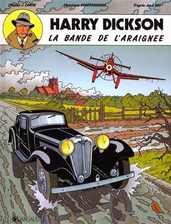 Couverture du livre « Harry Dickson Tome 1 : la bande de l'araignée » de Christian Vanderhaeghe et Pascal Zanon aux éditions Arts Et Bd