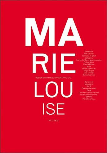 Couverture du livre « Marie-Louise t.1.2.3 ; revue de design graphique » de  aux éditions Editions B42