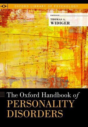 Couverture du livre « The Oxford Handbook of Personality Disorders » de Thomas Widiger aux éditions Oxford University Press Usa