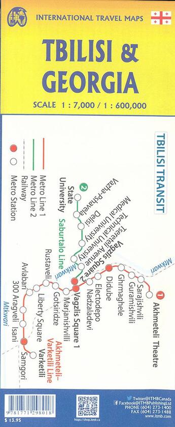 Couverture du livre « Georgia and Tbilisi » de  aux éditions Itm