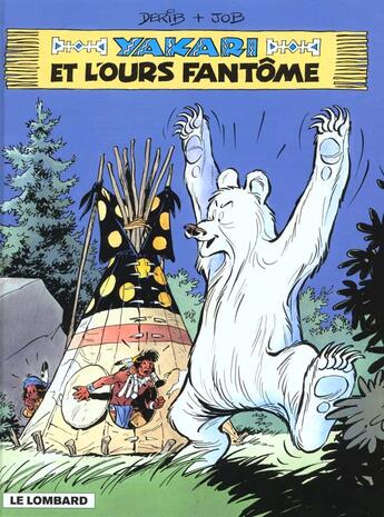 Couverture du livre « Yakari T.24 ; Yakari et l'ours fantôme » de Derib et Job aux éditions Lombard