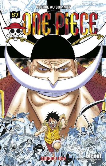 Couverture du livre « One Piece - édition originale Tome 57 : guerre au sommet » de Eiichiro Oda aux éditions Glenat