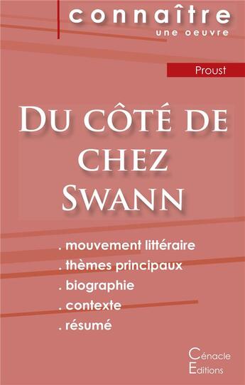 Couverture du livre « Du côté de chez Swann, de Marcel Proust » de  aux éditions Editions Du Cenacle