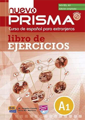 Couverture du livre « Nuevo prisma : libro de ejercicios ; A1 » de Maria Angeles Casado Perez et Ana Maria Ruiz Martinez aux éditions Edinumen