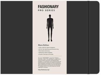 Couverture du livre « Fashionary pro mens a4 /anglais » de  aux éditions Fashionary