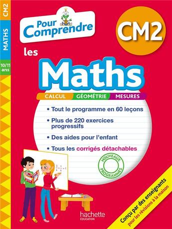 Couverture du livre « Pour comprendre maths cm2 » de Blanc/Bramand/Vargas aux éditions Hachette Education