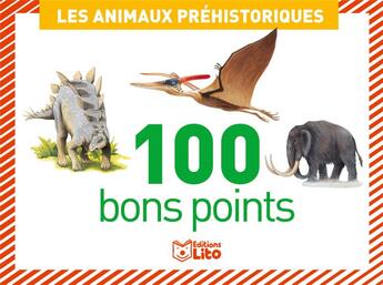 Couverture du livre « 100 bons points anim. prehisto » de  aux éditions Lito