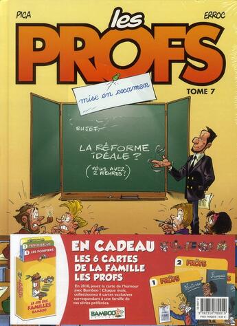 Couverture du livre « Les profs T.7 ; mise en examen » de Pic A. et Erroc aux éditions Bamboo