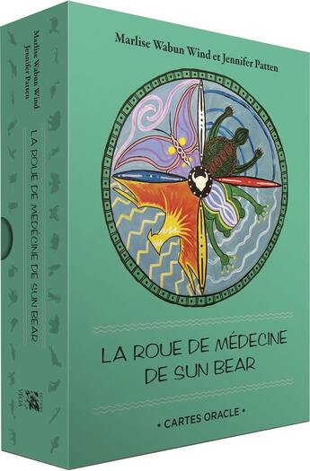 Couverture du livre « La roue de médecine de Sun Bear : Cartes Oracle » de Marlise Wabun Wind et Jennifer Patten aux éditions Vega