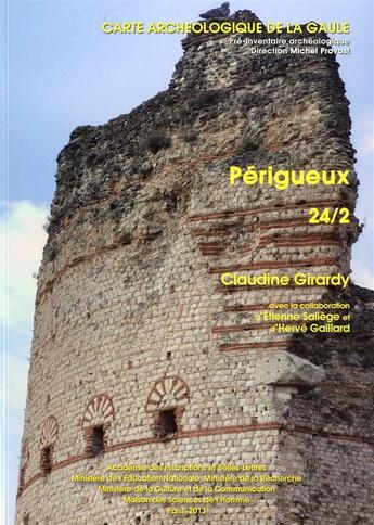 Couverture du livre « Carte archéologique de la Gaule Tome 24/2 : Périgueux » de Carte Archeologique De La Gaule aux éditions Maison Des Sciences De L'homme