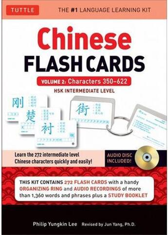 Couverture du livre « Chinese flash cards kit volume 2 » de Yungkin Lee aux éditions Tuttle