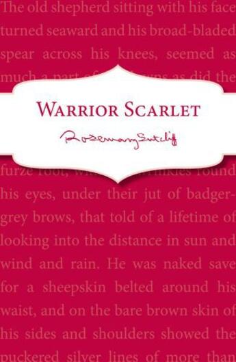 Couverture du livre « Warrior Scarlet » de Rosemary Sutcliff aux éditions Rhcb Digital