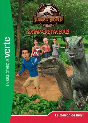 Couverture du livre « Jurassic World - la colo du crétacé Tome 11 : la maison de Kenji » de Olivier Gay aux éditions Hachette Jeunesse