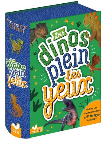 Couverture du livre « Des dinos plein les yeux » de Eric Mathivet aux éditions Deux Coqs D'or