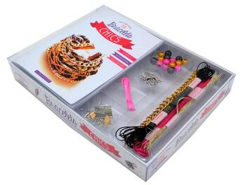 Couverture du livre « Mon coffret bijoux ; bracelets chics » de Bonjour Darling aux éditions Larousse