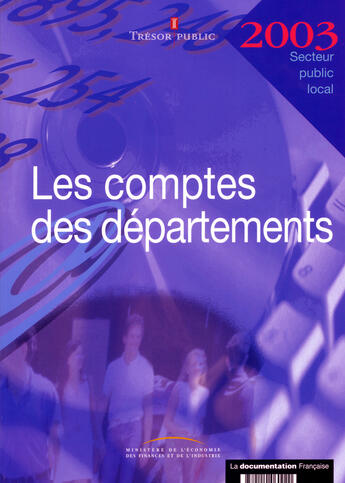 Couverture du livre « Les comptes des departements 2003 » de  aux éditions Documentation Francaise