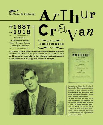 Couverture du livre « Arthur cravan » de  aux éditions Musees Strasbourg