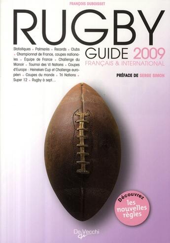 Couverture du livre « Rugbyguide 2009 » de  aux éditions De Vecchi