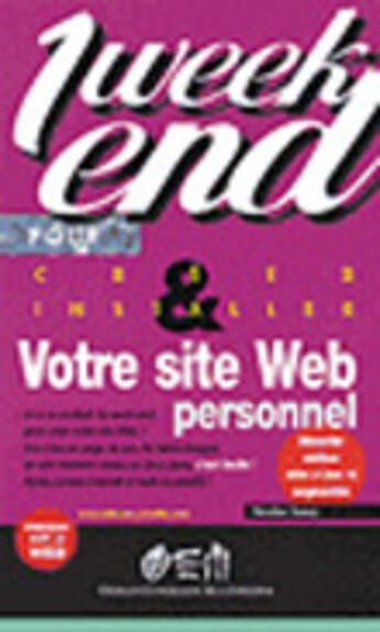 Couverture du livre « Votre site web perso(1 we) » de Sancy aux éditions Eyrolles