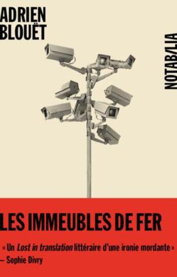 Couverture du livre « Les immeubles de fer » de Blouët Adrien aux éditions Noir Sur Blanc