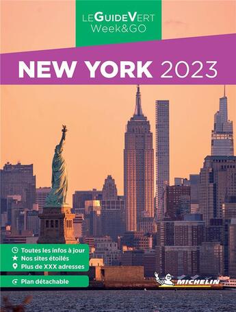 Couverture du livre « Le guide vert week&go : New York (édition 2023) » de Collectif Michelin aux éditions Michelin