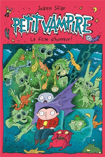 Couverture du livre « Petit vampire ; le film d'horreur » de Joann Sfar aux éditions Ecole Des Loisirs