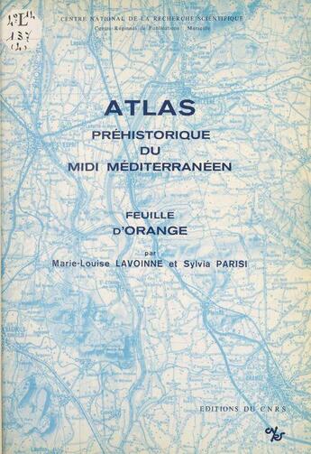 Couverture du livre « Atlas prehistorique du midi mediterraneen - feuille d'orange » de  aux éditions Cnrs
