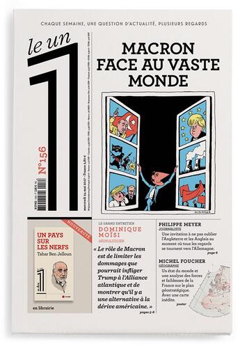 Couverture du livre « LE 1 N.156 ; Macron face au vaste monde » de Le 1 aux éditions Le Un