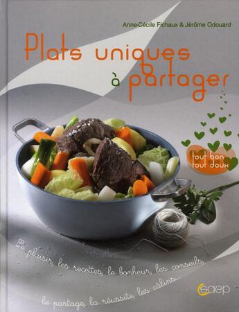 Couverture du livre « Plats uniques à partager » de  aux éditions Saep