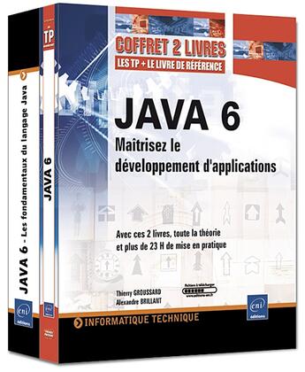 Couverture du livre « Coffret java 6 ; maîtrisez le développement d'applications » de Alexandre Brillant aux éditions Eni