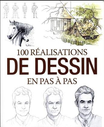 Couverture du livre « 100 réalisations de dessin en pas à pas » de  aux éditions Editions Esi