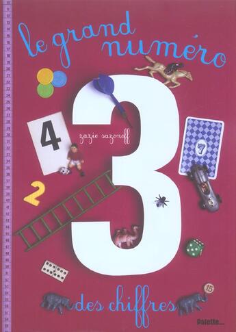 Couverture du livre « Le grand numero des chiffres » de Zazie Sazonoff aux éditions Palette
