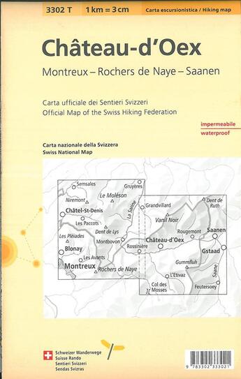 Couverture du livre « Chateau-d'oex indechirable et resistante eau » de  aux éditions Ofts