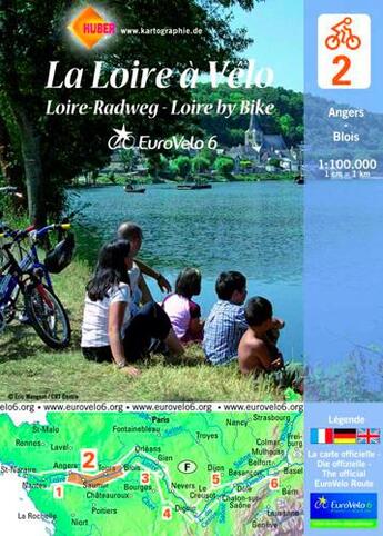 Couverture du livre « La loire a velo 2 (angers > blois) » de  aux éditions Kartographie