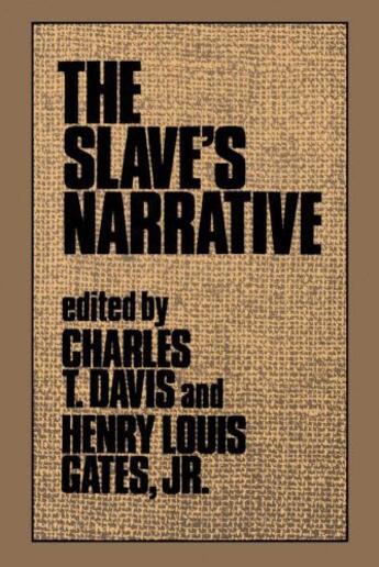 Couverture du livre « The Slave's Narrative » de Charles T Davis aux éditions Oxford University Press Usa