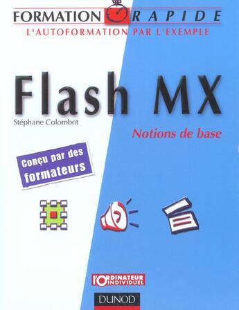 Couverture du livre « Flash Mx ; Notions De Base » de Stephane Colombot aux éditions Dunod