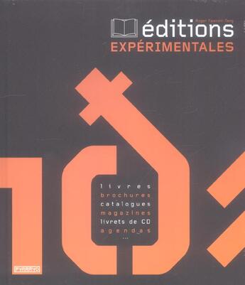 Couverture du livre « Éditions expérimentales » de  aux éditions Pyramyd