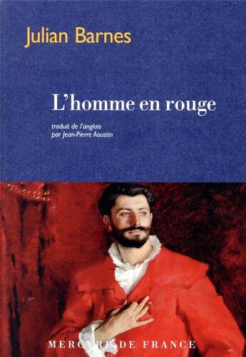 Couverture du livre « L'homme en rouge » de Julian Barnes aux éditions Mercure De France