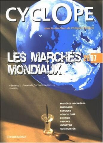 Couverture du livre « MARCHES MONDIAUX 2007 (LES) » de Philippe Chalmin aux éditions Economica