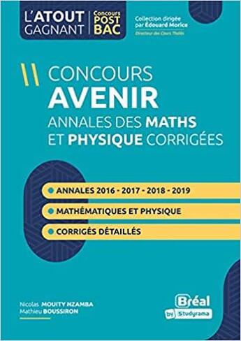 Couverture du livre « Annales du concours avenir » de Nicolas Mouity Nzamba aux éditions Breal