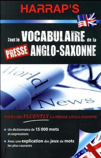 Couverture du livre « Tout le vocabulaire de la presse anglo-saxonne » de  aux éditions Harrap's