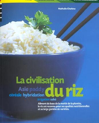 Couverture du livre « La Civilisation Du Riz » de N Chain aux éditions Phare