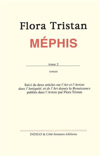 Couverture du livre « Mephis Tome 2 » de  aux éditions Indigo Cote Femmes