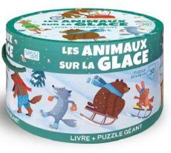 Couverture du livre « Les animaux sur la glace » de Ester Tome et Matteo Gaule aux éditions Sassi