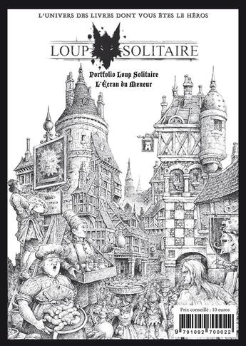 Couverture du livre « Loup solitaire ; portfolio et cartes géopolitiques du Magnamund » de  aux éditions Le Grimoire