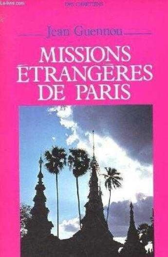 Couverture du livre « Missions etrangeres de paris » de  aux éditions Jubile