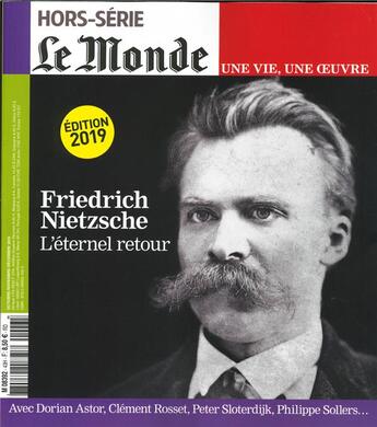 Couverture du livre « Le monde hs une vie/une oeuvre n 43 nietzsche - octobre 2019 (reedition) » de  aux éditions Le Monde Hors-serie