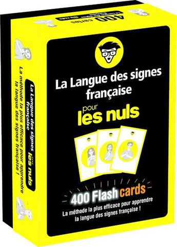 Couverture du livre « Flashcards langue des signes pour les nuls » de Olivier Marchal aux éditions First