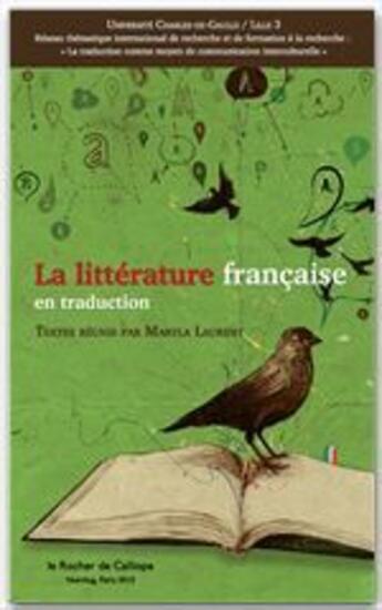 Couverture du livre « La littérature française en traduction » de  aux éditions Le Rocher De Calliope