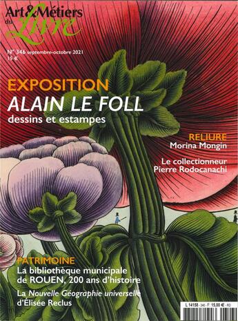 Couverture du livre « Art et metiers du livre n 346 : bibliotheque de rouen - septembre 2021 » de  aux éditions Art Et Metiers Du Livre